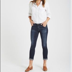 Ag Denim the Slit Roll Up